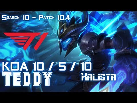 T1 Teddy KALISTA vs EZREAL ADC - Patch 10.4 KR Ranked