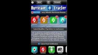 Hurricane Tracker App (iPhone) Video Demonstration