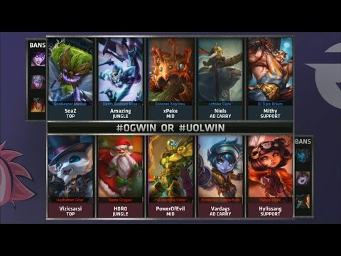 UOL vs OG Game 2 Highlights - UNICORNS OF LOVE vs ORIGEN - FINALS EU LCS SUMMER 2015 REGIONALS