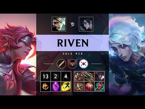 Riven Mid vs Hwei: Triple Kill, Godlike - KR Grandmaster Patch 14.24