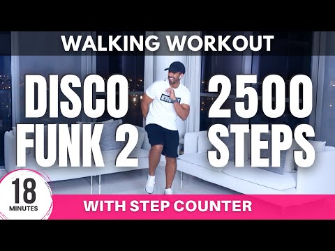 Disco Funk Workout | 2500 Steps in 18 minutes | Fun Walking Workout