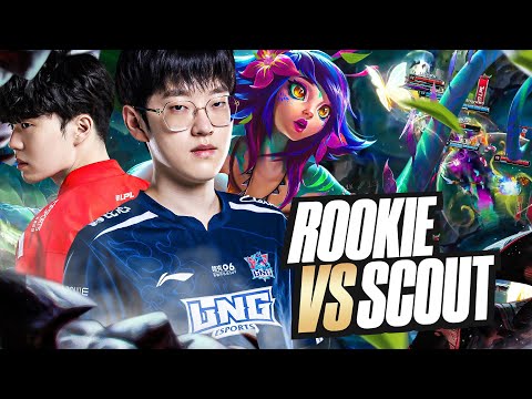 ROOKIE VS SCOUT - LNG VS TES LPL TOP 4 - CAEDREL