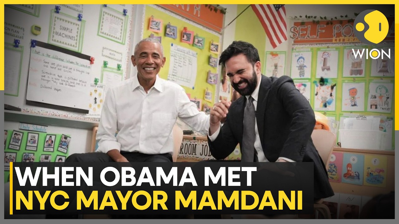 Barack Obama & NYC Mayor Zohran Mamdani SING “Wheels on the Bus” With Kids | WION