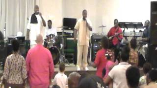 Determined singing He Hears Your Cry