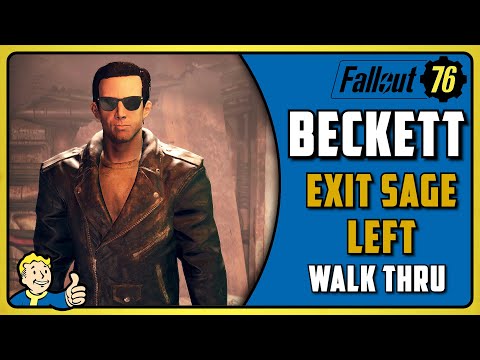 Fallout 76 Wastelanders Beckett Exit Sage Left