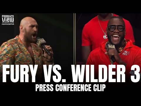 Tyson Fury & Deontay Wilder HEATED Exchange Over Trilogy Fight: "INSECURE PIECE OF S***!"