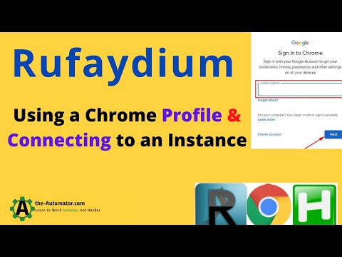 Connecting to and Using a Chrome profile with Rufaydium