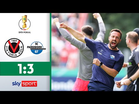 Früher Doppelschlag ebnet den Sieg | Viktoria Köln - SC Paderborn | Highlights - 1. Runde DFB Pokal