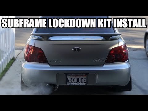 EVERY SUBARU NEEDS THIS! What a difference! - Perrin Subframe Lockdown Kit Install