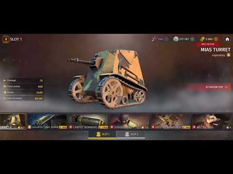 2025-061 EDKON GAMES  WORLD WAR II BATTLE COMBAT -  Upgrading my MIAS TURRET to level 5!🫡🫡🫡😎 