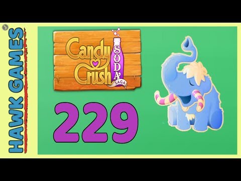 Candy Crush Soda Saga Level 229 Hard (Frosting mode) - 3 Stars Walkthrough, No Boosters