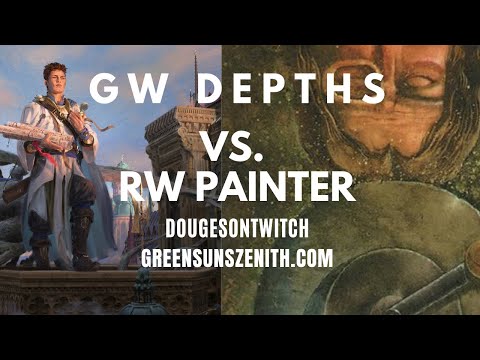 Match 4: GW Depths vs  RW Painter | MTGO League | 19th October 2019 | GreenSunsZenith.com