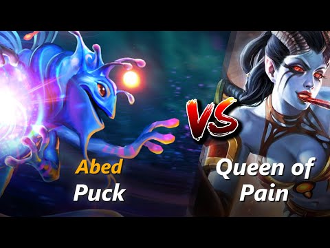 How to Puck mid vs Queen of Pain (feat. Abed) | First 10 minutes