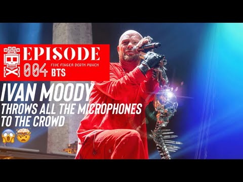 Ivan throws all the microphones 🎤 to the crowd - Episode 4 - Five Finger Death Punch - Europe 2024