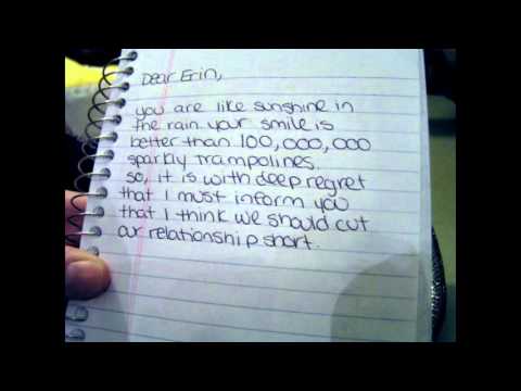 James Acaster pens a breakup note for his friend - Classic Scrapes