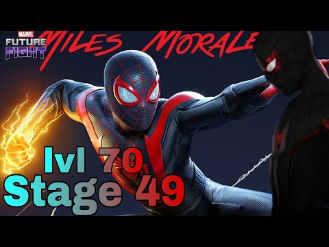 [WORLD BOSS] Spider-Man (Miles Morales) lvl 70 only by Obelisk Vs KNULL stage 49 #mff