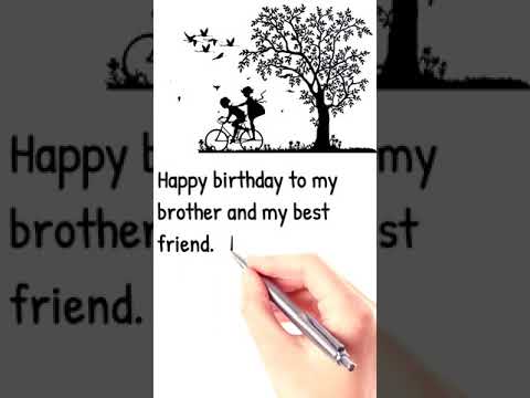 Birthday wishes for brother || Happy Birthday || Heart touching wish for brother #shorts