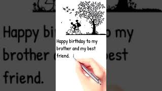 Birthday wishes for brother || Happy Birthday || Heart touching wish for brother #shorts