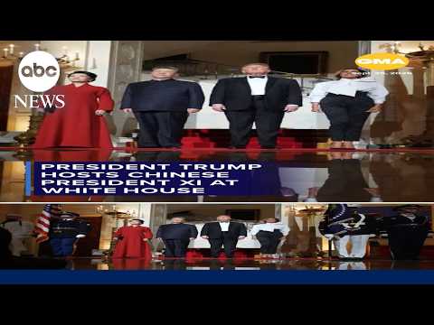 President Trump hosts Chinese President Xi at White House