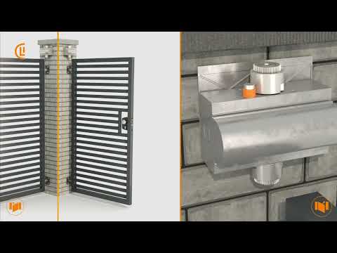 Ferme portail en applique pour battant 1500 mm - maxi 150 kg - Panther LOCINOX