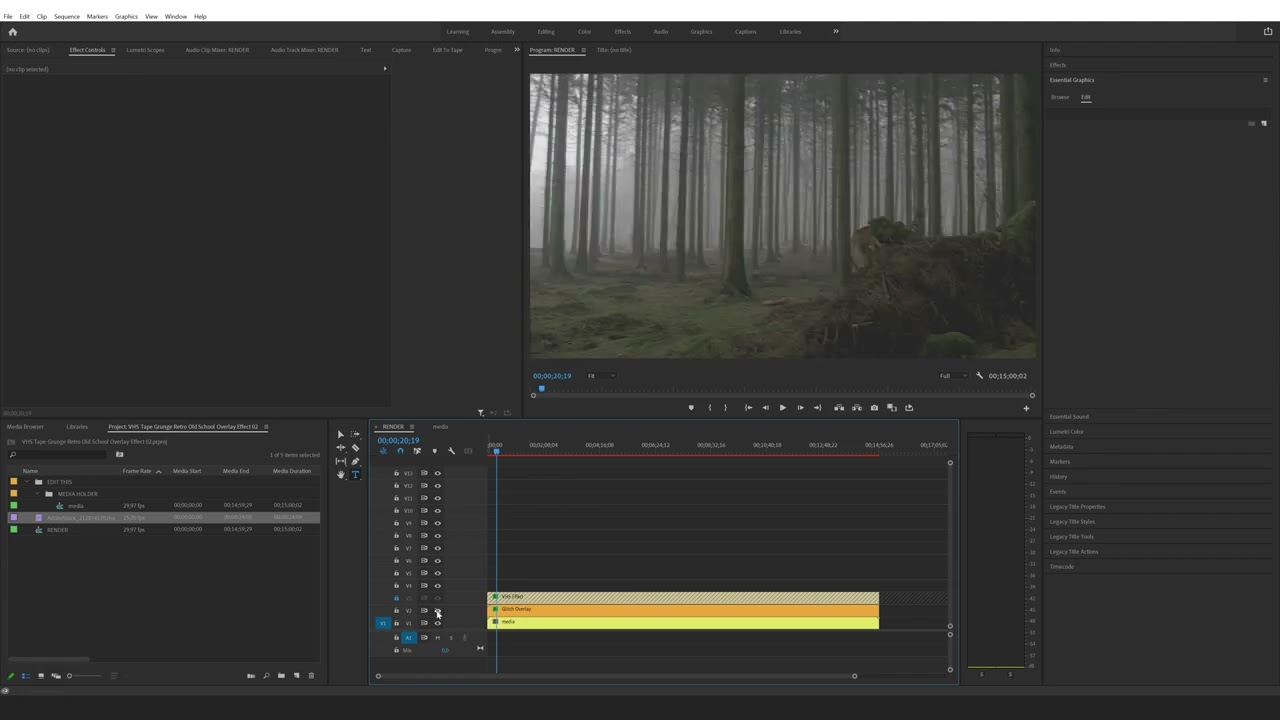 How to use and edit Overlay Templates in Premiere Pro