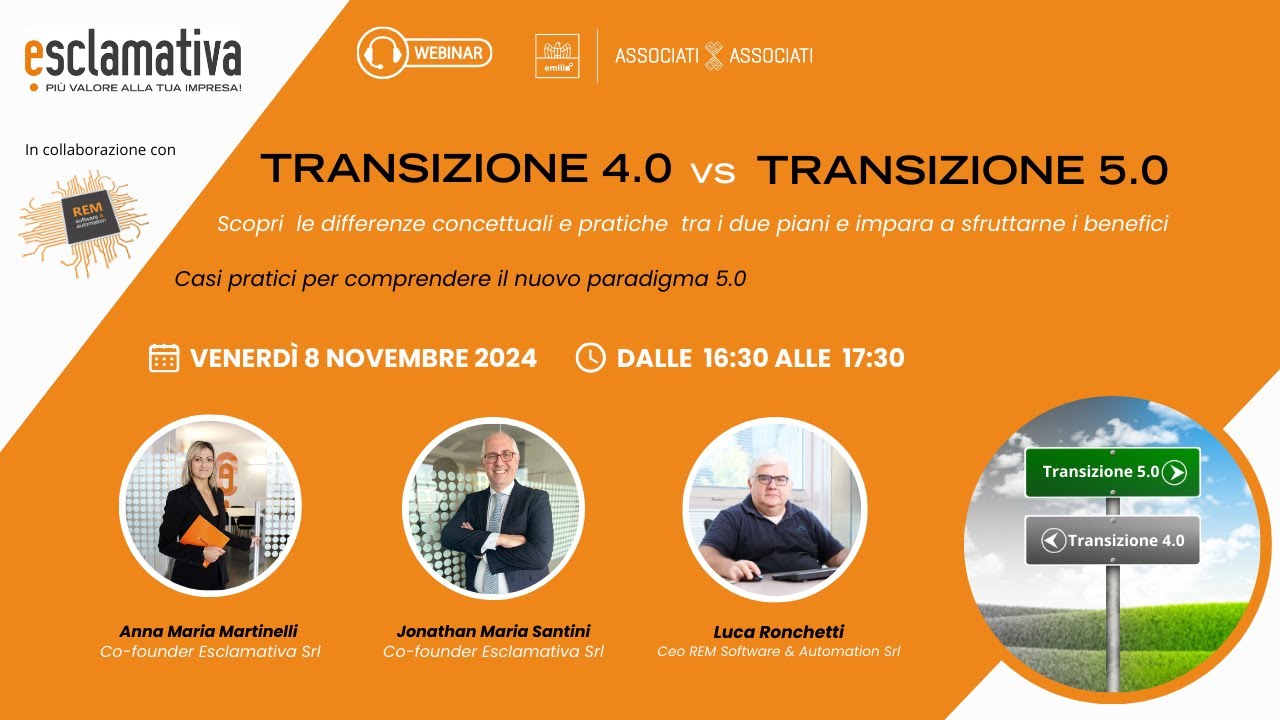 TRANSIZIONE 4.0 vs TRANSIZIONE 5.0: Casi pratici per comprendere il nuovo paradigma 5.0