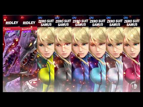 Super Smash Bros Ultimate Amiibo Fights   Request #9205 Ridleys vs Zero Suit army