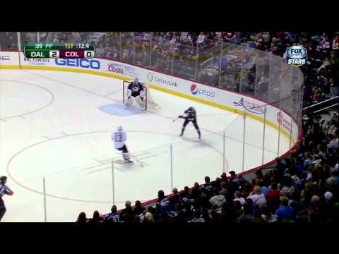 Stars no goal late in 1st, player in crease Mar 20 2013 Dallas Stars vs Colorado Avalanche NHL