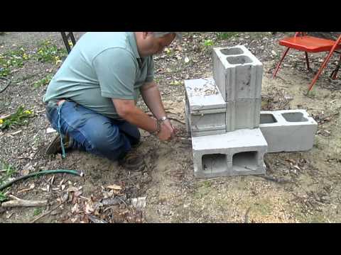 Concrete Block Rocket Stove