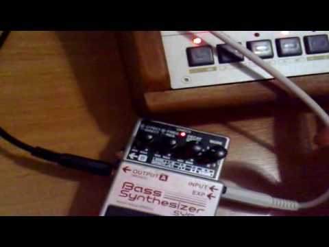 Elektron machinedrum SPS 1 UW triggering boss SYB 5 bass synthesizer pedal