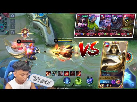 ALDOUS VS FAMOUS STREAMER BULLDOG 😯😱 | ALJUICE VS BANE STRAT + TOP SUPREME BARATS | ALDOUS MLBB