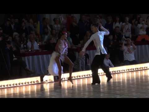Nikita Olinichenko - Elizaveta Pustornakova RUS European Champ Latin Youth Final Solo Samba