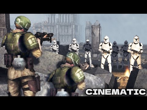 WARHAMMER 40K vs STAR WARS: Imperial Guard vs Clone Troopers - Men of War: Assault Squad 2