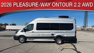A preview image of the linked video showcasing 2026 Pleasure-way Ontour 2.2 AWD