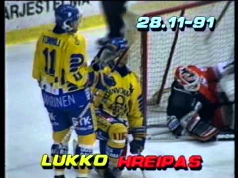 Lukko-HReipas 28.11.1991. RTV-Westmedia Oy. Rauma.