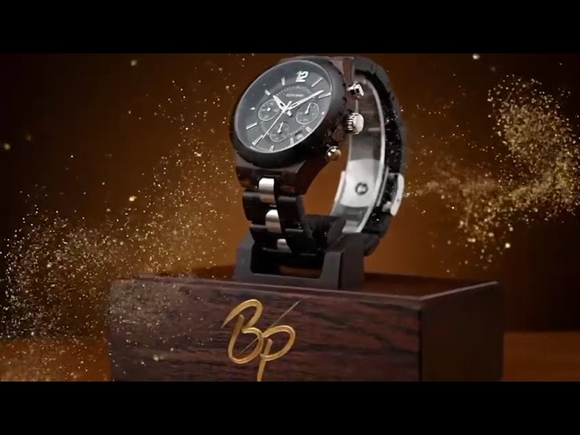 ساعة خشبية رجالية