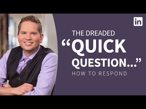 Time Management Tutorial - Responding to "quick question" requests