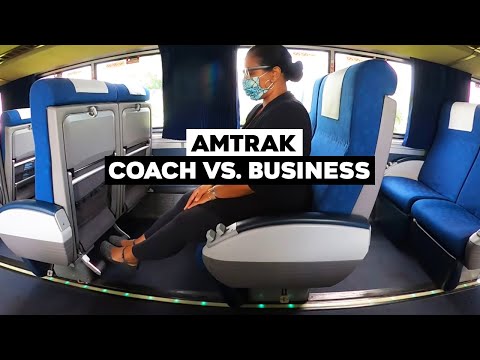 Amtrak Coach Class VS. Business Class Seat