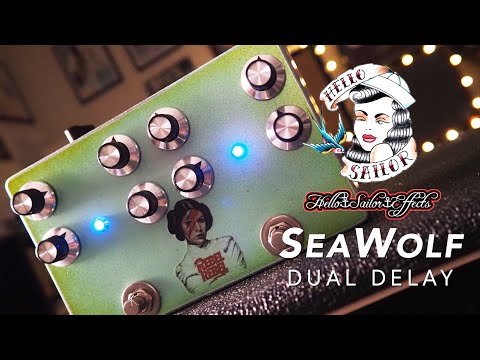 Hello Sailor Effects SeaWolf Delay - Rose Gold Metallic over Pink with Japanese Koi Artwork image 5