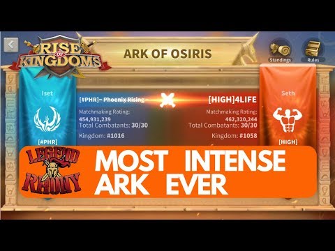 PHR vs HIGH MOST INTENSE ARK BATTLE EVER - Rise of Kingdoms