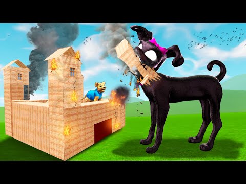 Can INFECTED DOG break into my FORT?! (Garry's Mod Sandbox)