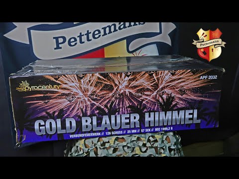 Gold Blauer Himmel - Pyrocentury 126sh compound Vuurwerk