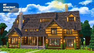 Minecraft: How To Build A Villa Sized Wooden House (Easy to Build) | Tutorial