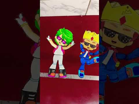 PKXD JOURNEY AND BARBARO INSPIRED PAPER DOLL#youtubeshorts#pkxduniverse#paperdolls