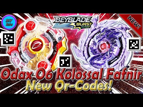 New! All Qr codes Kolossal Fafnir F6 Odax O6| Все Qr-коды Колоссал Фафнир Ф6 Одакс О6 Beyblade Burst