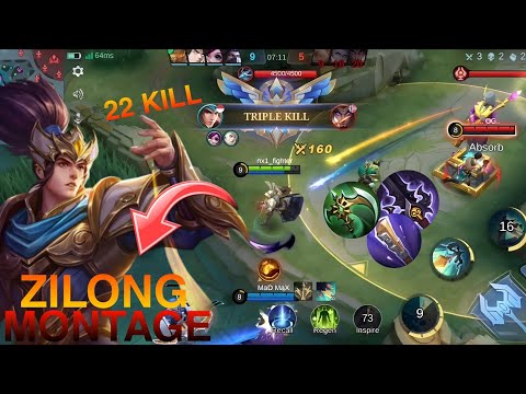 ZILONG OFFLANE MONSTER MONTAGE 😱 YOU MUST TRY THIS BUILD ZILONG ON ANOTHER LEVEL 😱