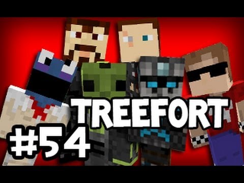 Minecraft: Tree Fortress w/ Creatures - Part 54: Trolling w/ Obsidian