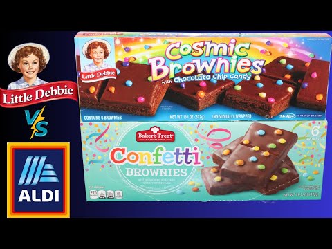 Blind Taste Test: Little Debbie Cosmic Brownies vs Baker’s Treat (Aldi) Confetti Brownies