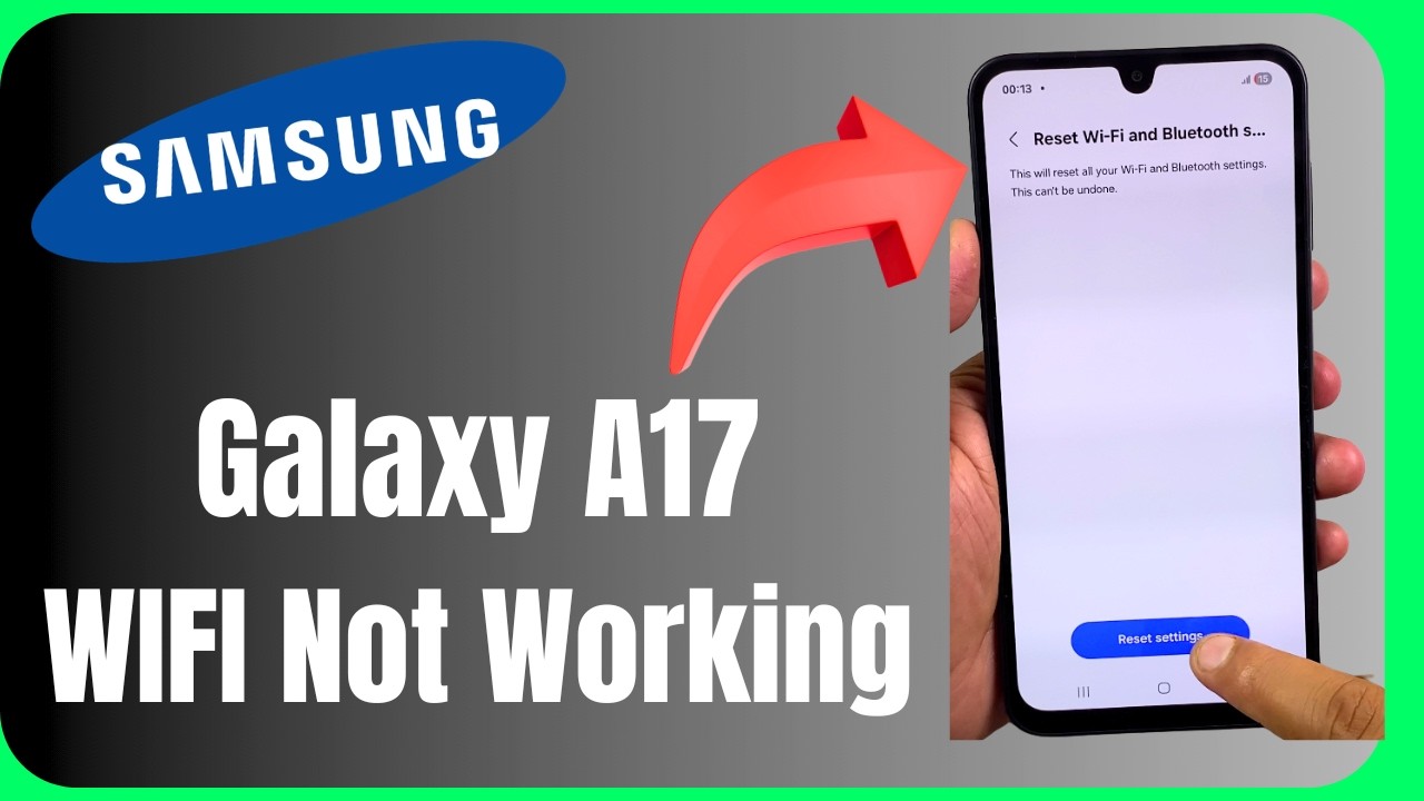 Galaxy a17 wifi not working fix this now