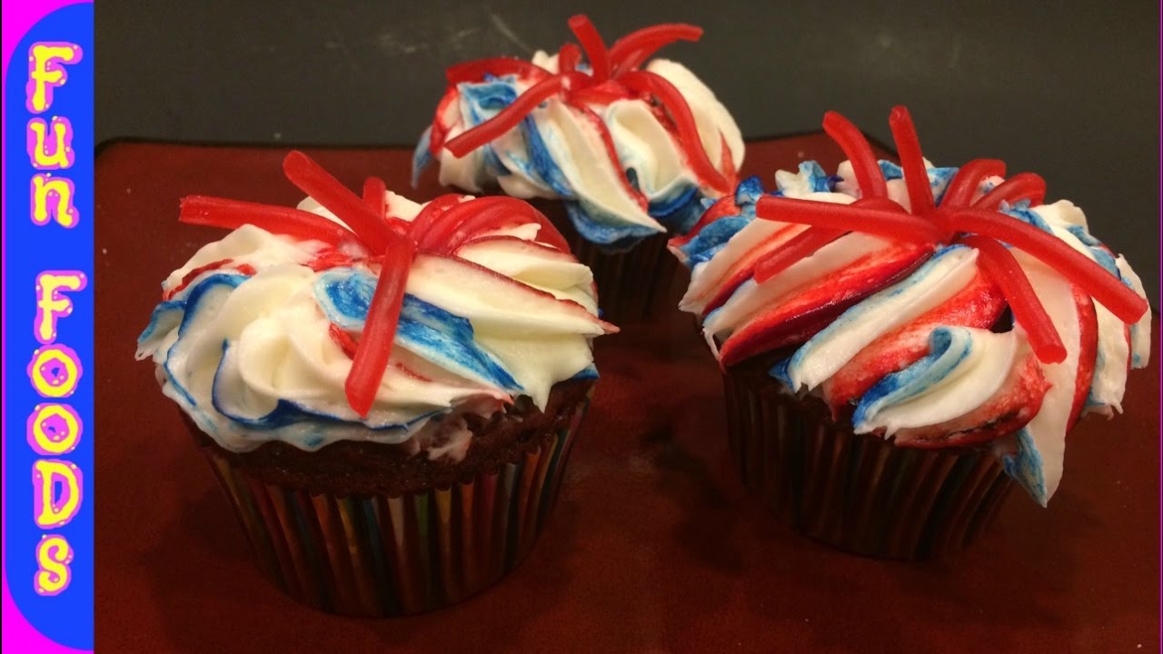 Firework Cupcakes